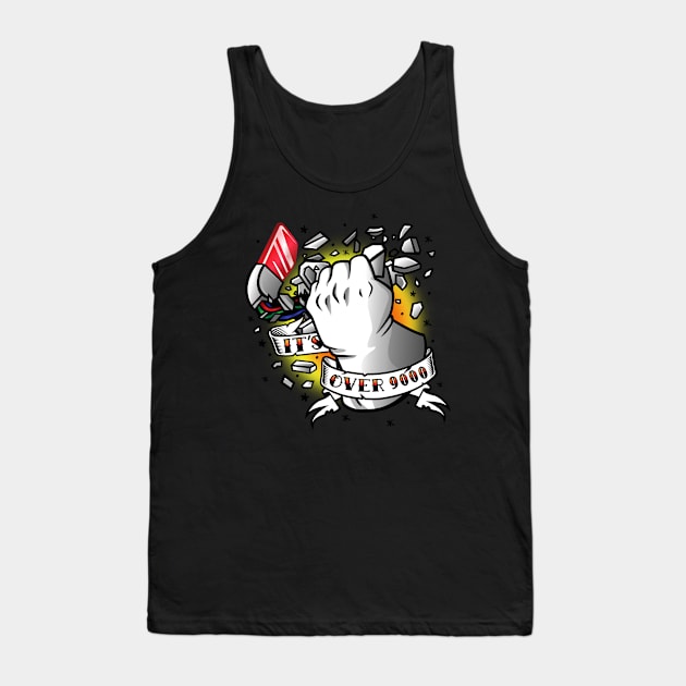 Over 9000 Tank Top by CoDDesigns